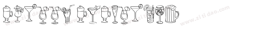 Chatty Cocktails字体转换